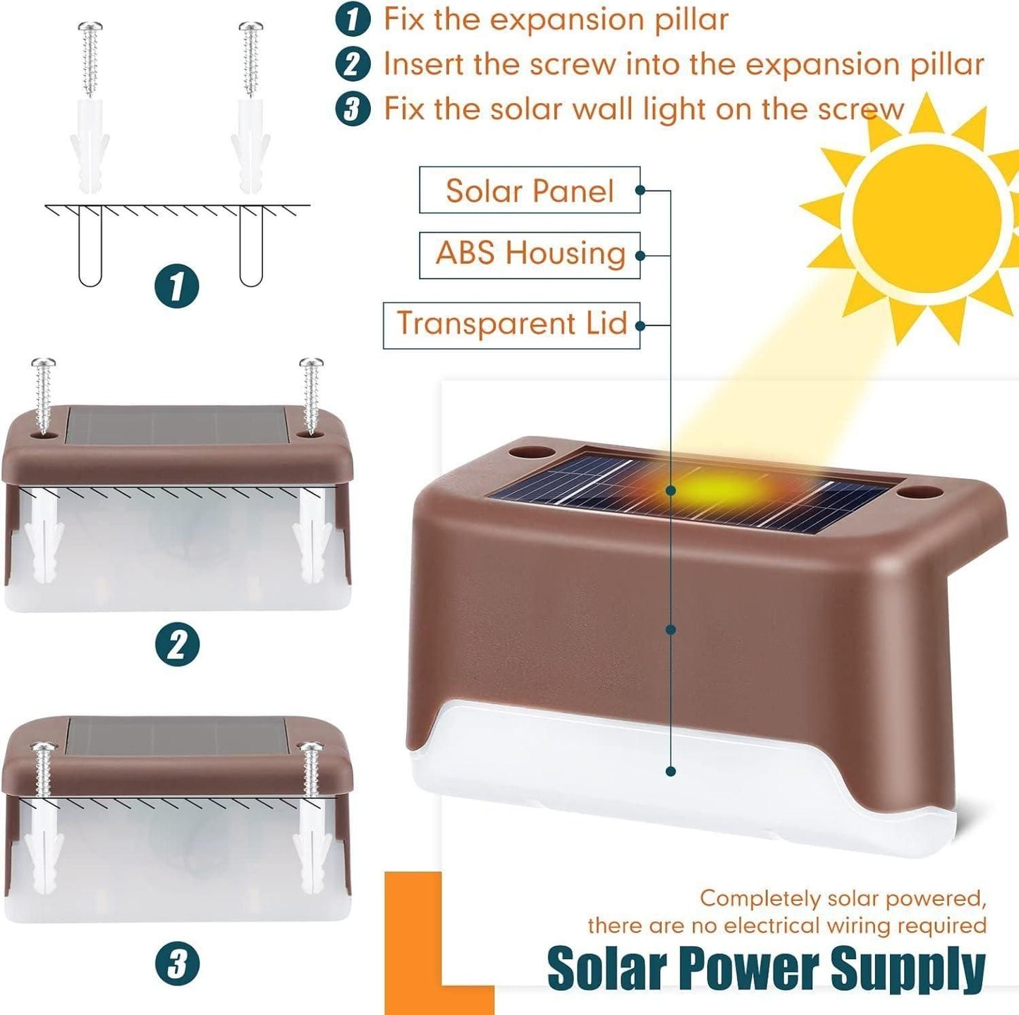 Solar Outdoor Deck Lights