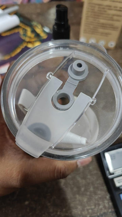 Water Cup With Lid and Straw