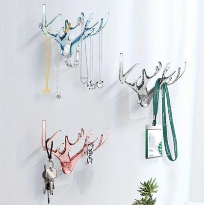 Deer Horns Shaped Wall Hooks